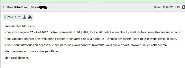 opinions des clients