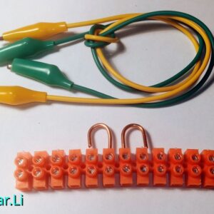 Überbrückungsset mit Kupferbügel und Krokokabel